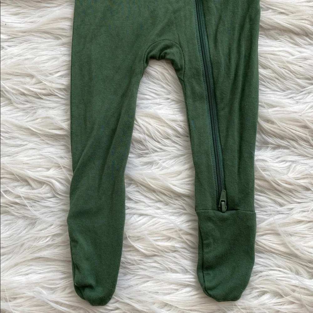 Kyte BABY | Olive Green Zippered Footie